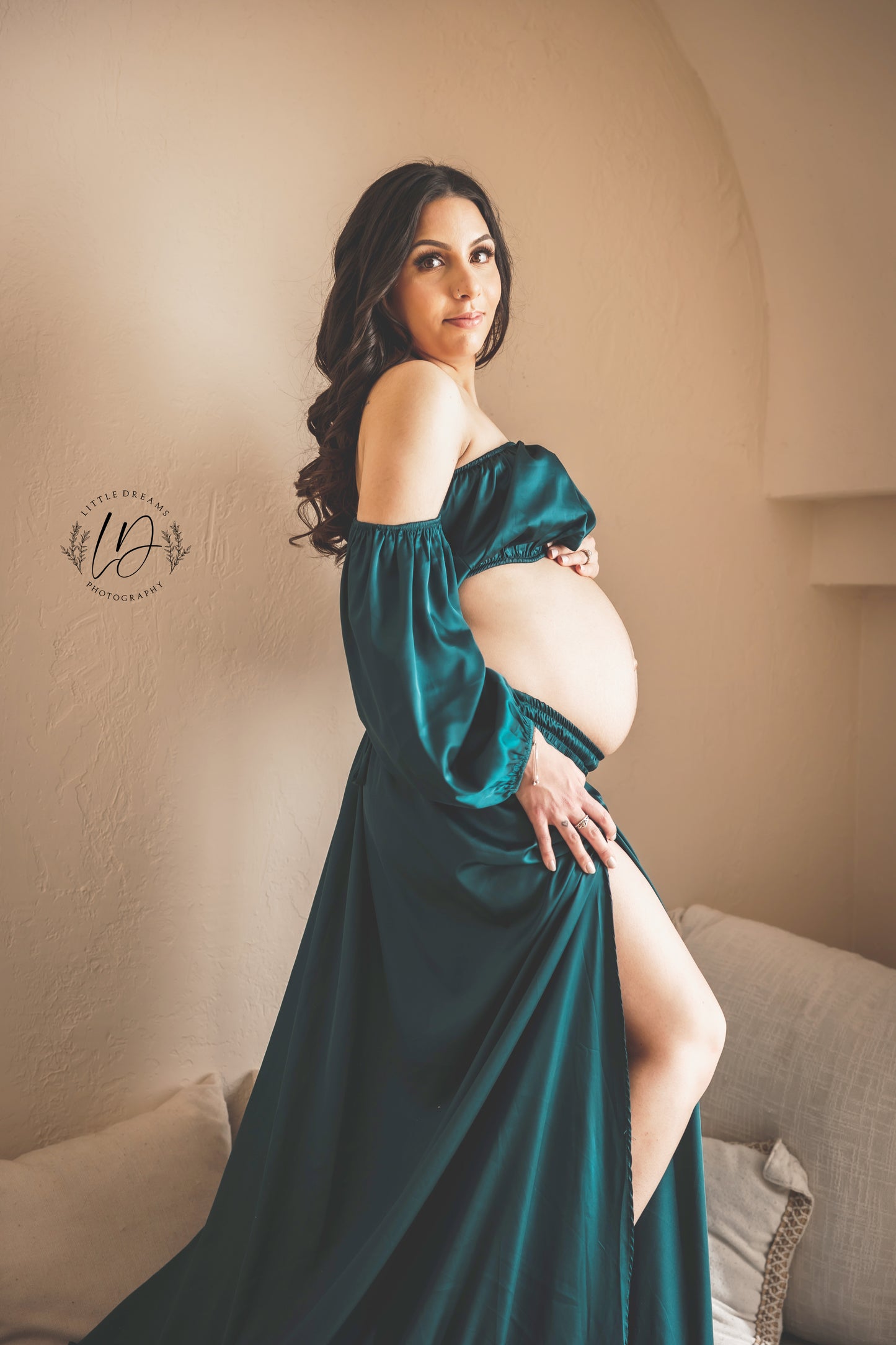Dark Teal Cecilia Gown
