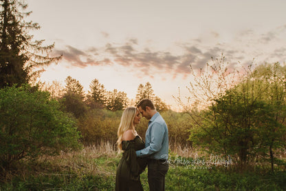 Hunter Green Convertible Gown - maternity photoshoot dress