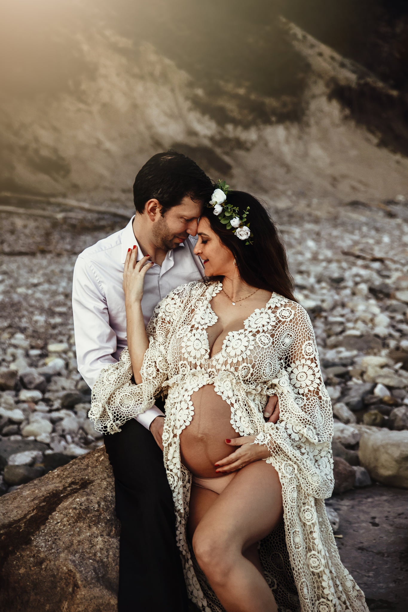 Flower Crown #1 - maternity photoshoot dress