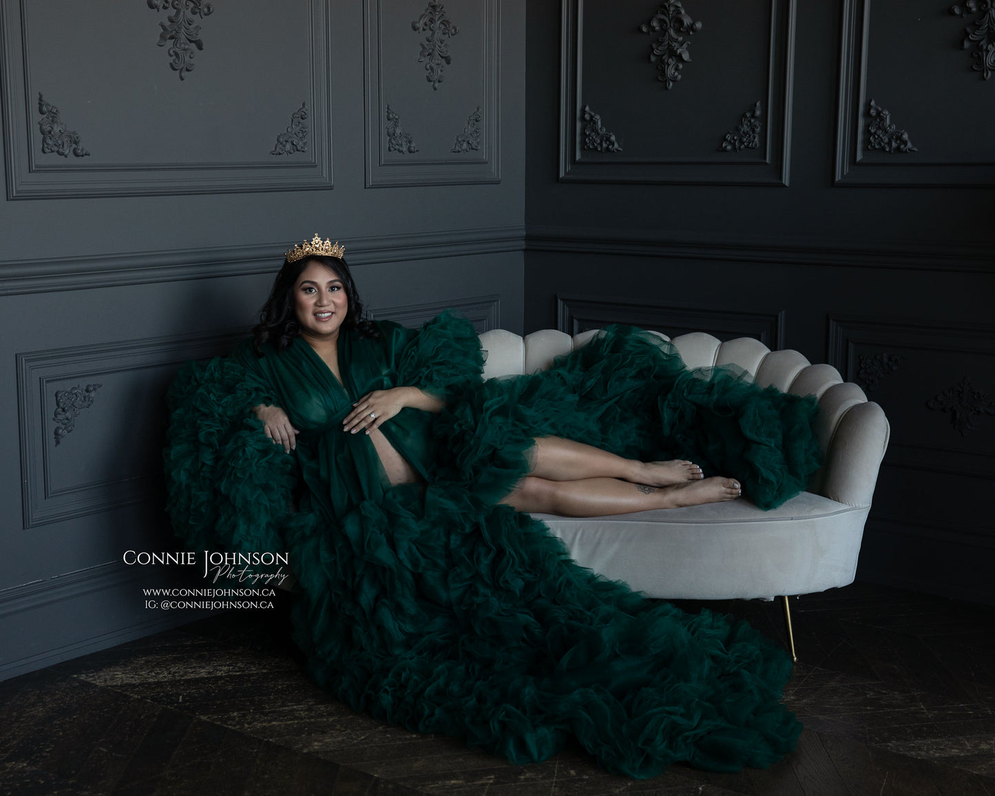 Emerald Green Barbara Gown