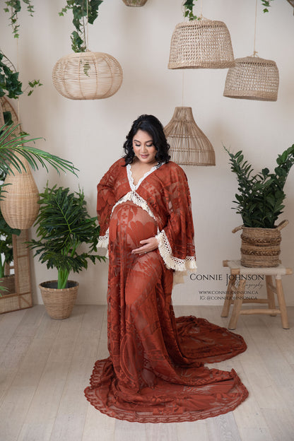 Rusty Red Joan Boho Dress