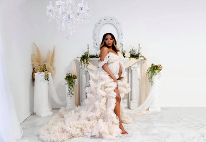 Cream Dreamy Gown - maternity photoshoot dress