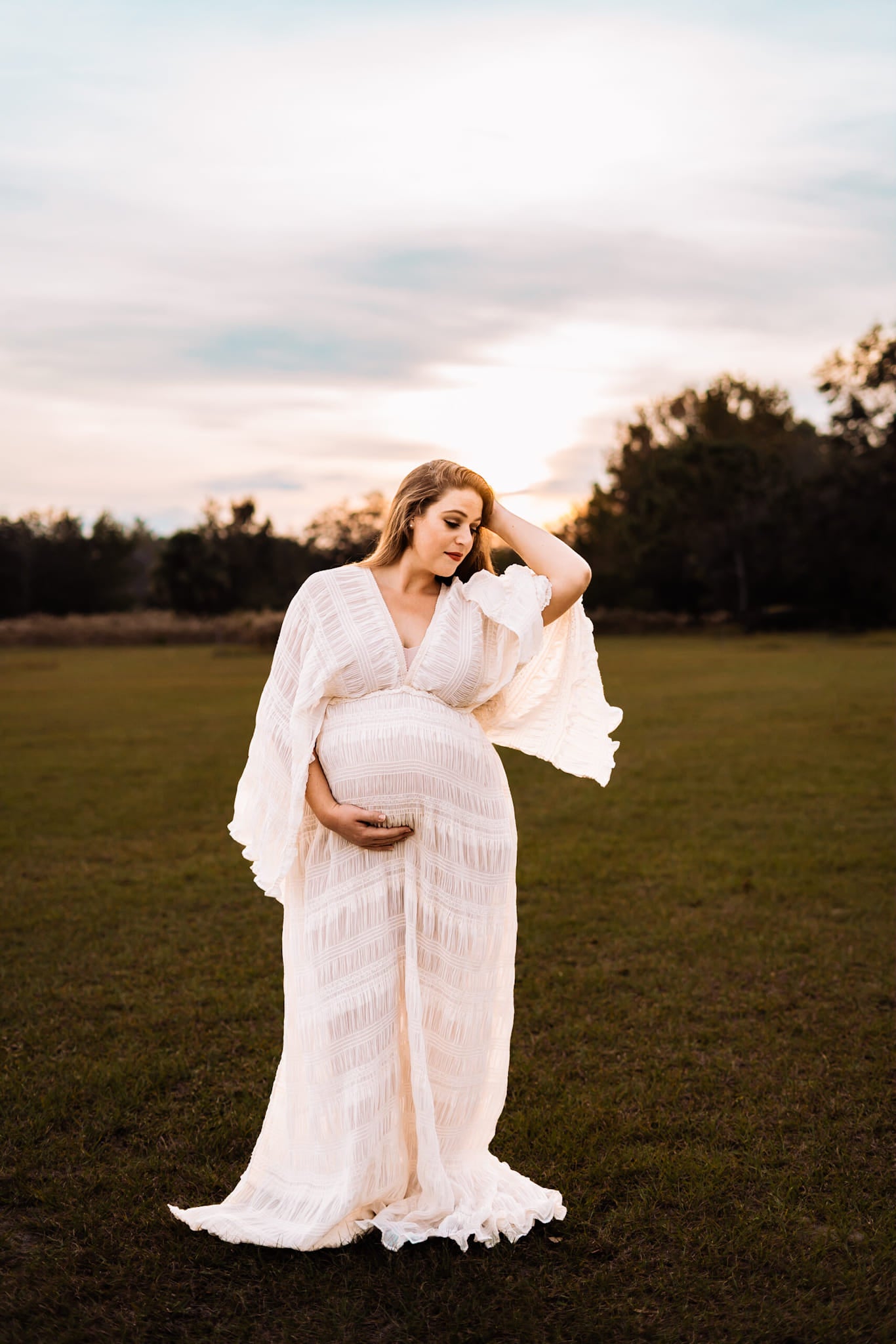 Beige Diana Gown