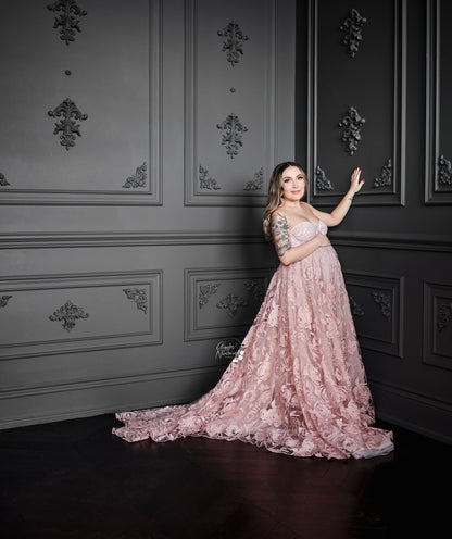 Dusty Pink Rose Gown