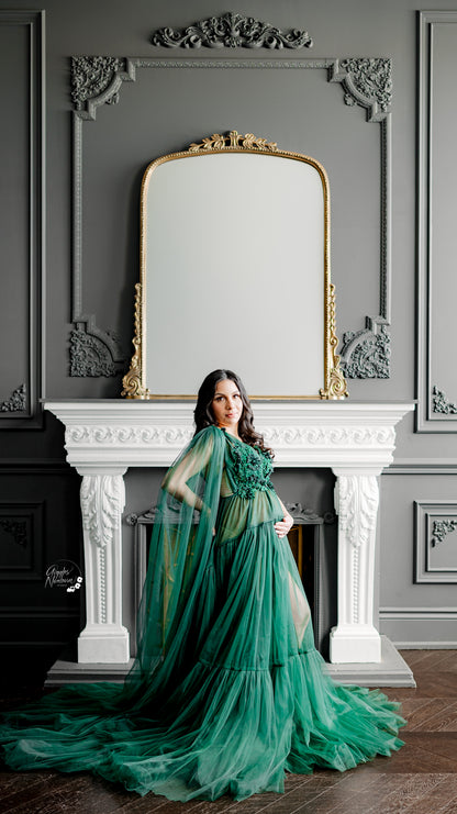 Emerald Wisteria Gown
