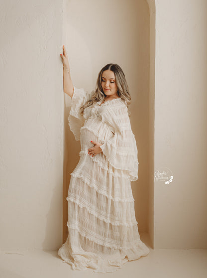 Beige Diana Gown