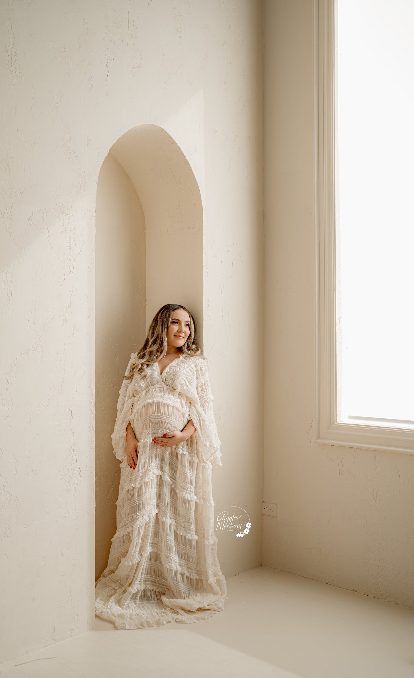Beige Diana Gown