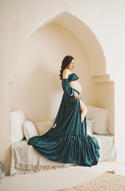 Dark Teal Cecilia Gown
