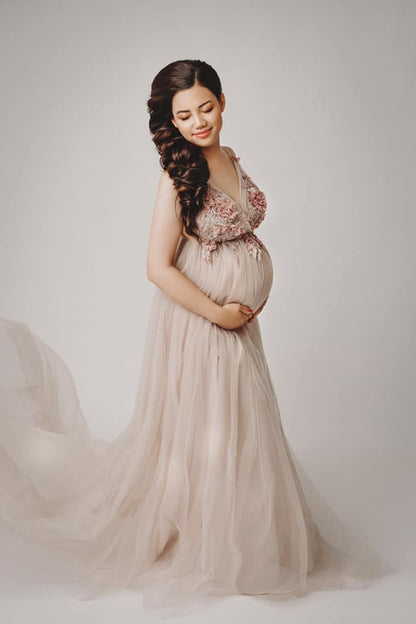 Dusty Pink Beth Gown - 