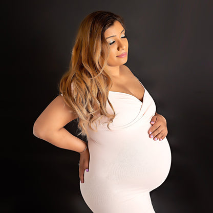 Soft Pink Fitted Gown - 