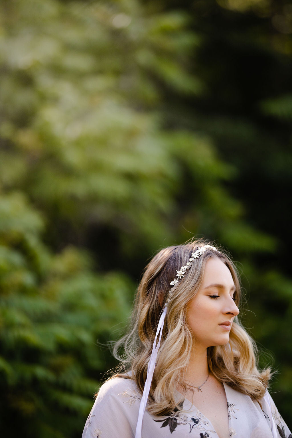 Crystal Headpiece Accessory - maternity photoshoot dress
