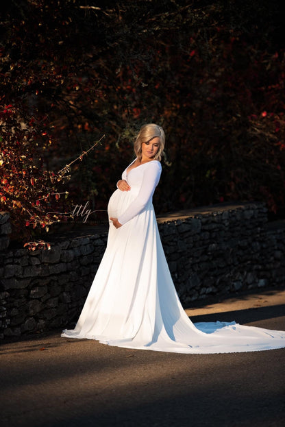 White Camille Gown