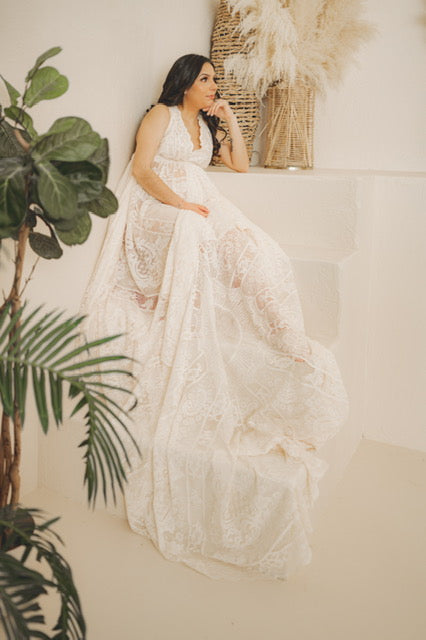 Beige Claire Gown