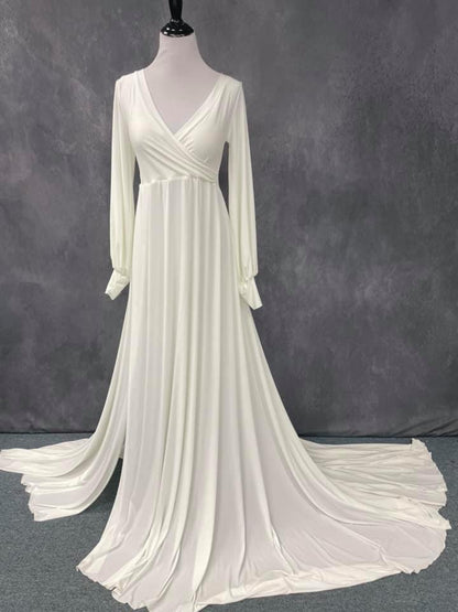 Ivory Clara Gown - maternity photoshoot dress