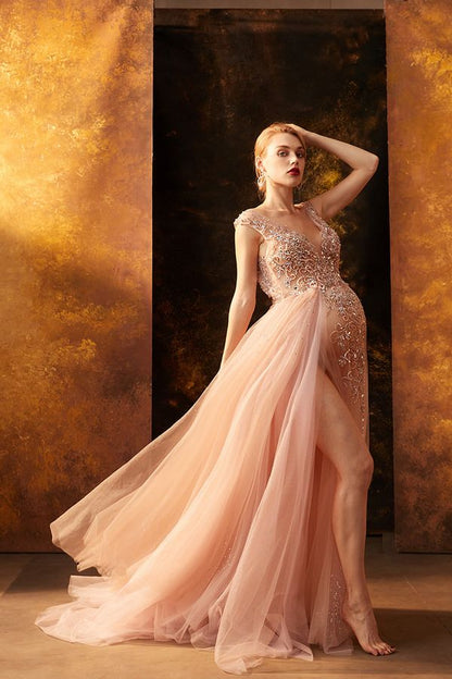 Pink Kissing Sunlight Gown - maternity photoshoot dress