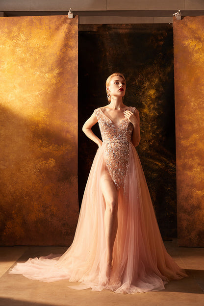 Pink Kissing Sunlight Gown - maternity photoshoot dress