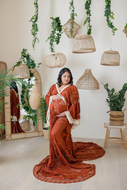 Rusty Red Joan Boho Dress