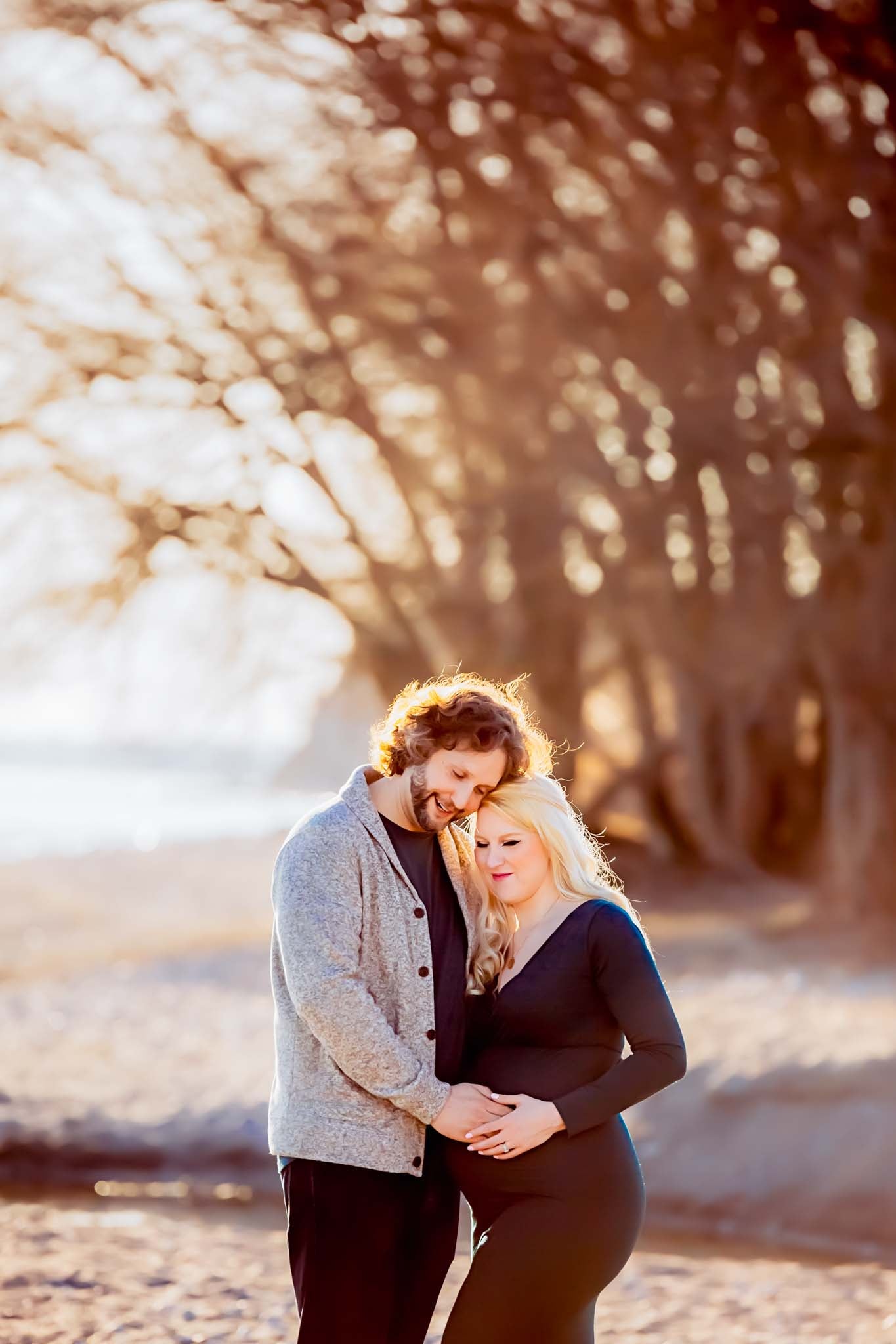 Emerald Green Fitted Gown - maternity photoshoot dress