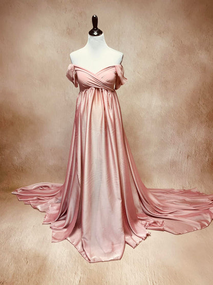 Dusty Rose Adeline Dress - Maternity Gown