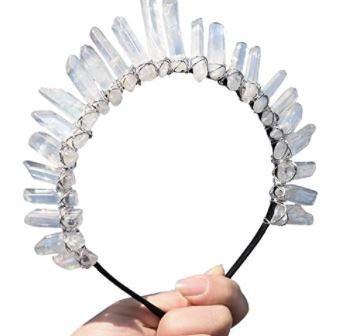 Crystal Crown Headpiece - maternity photoshoot dress