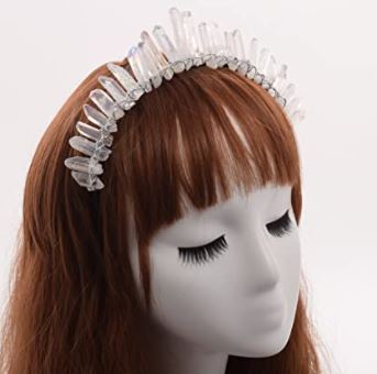 Crystal Crown Headpiece - maternity photoshoot dress