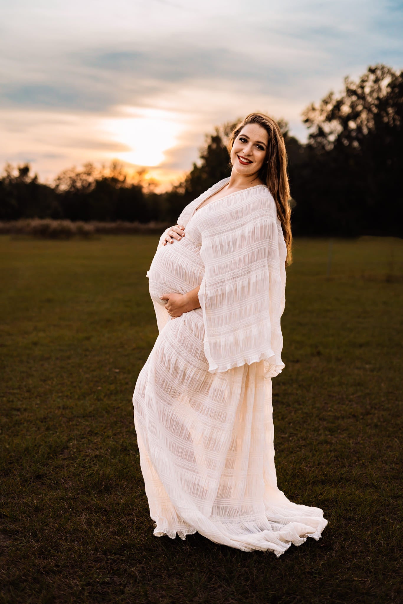 Beige Diana Gown