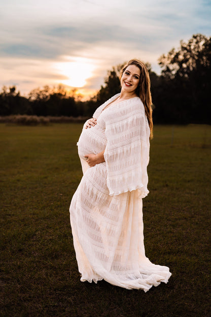 Beige Diana Gown