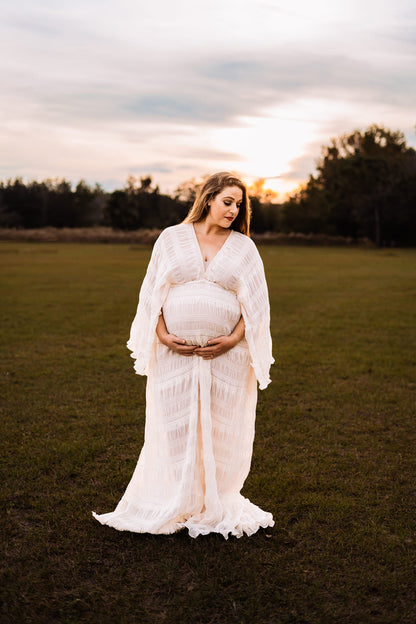 Beige Diana Gown