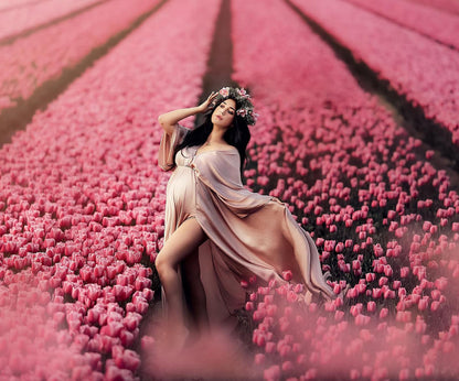 Dusty Pink Convalleria Dress - Maternity Gown