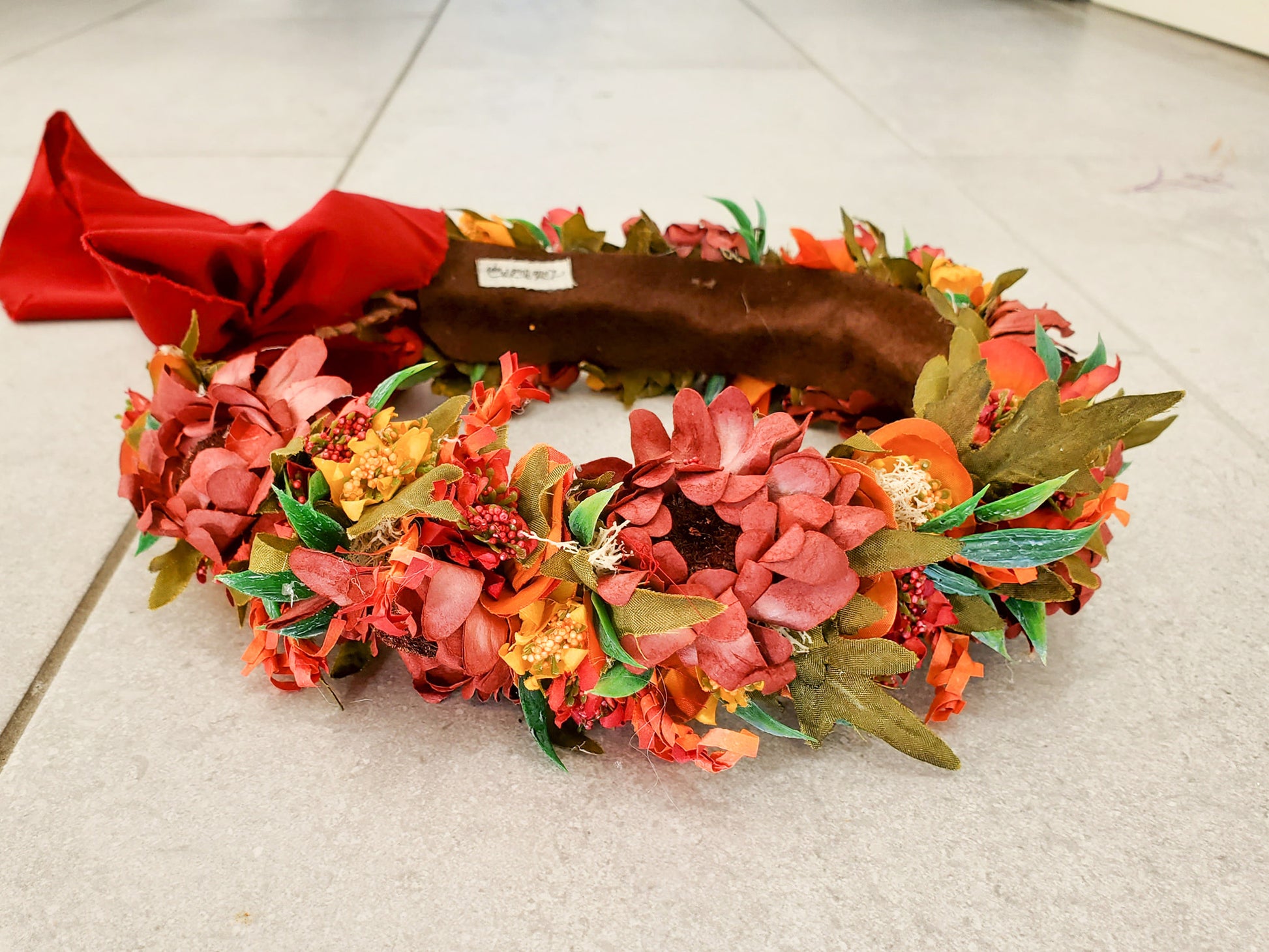 Fall Floral Crown - maternity photoshoot dress