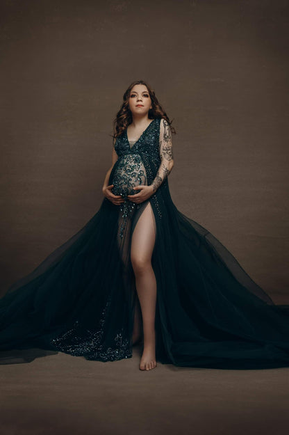 Green Kissing Sunlight Gown