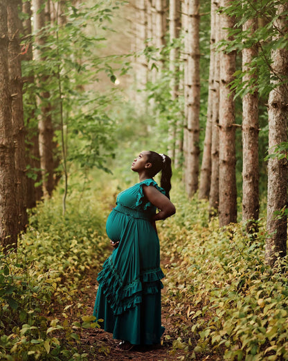 Jade Ruffle Maxi Dress - XXXL - 