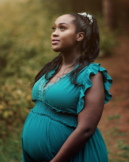 Jade Ruffle Maxi Dress - XXXL - 