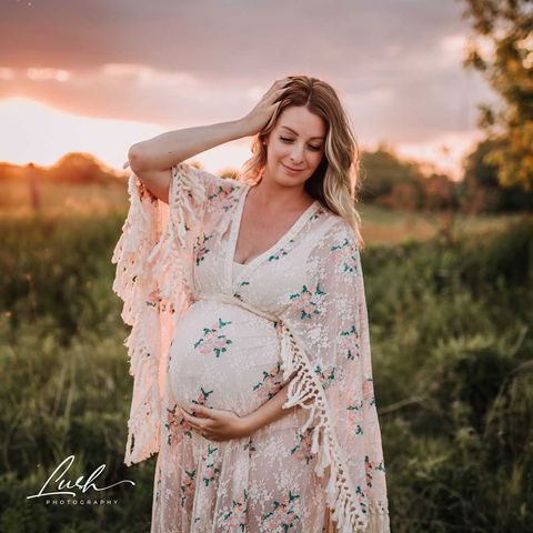 Floral Boho Lace Gown - 