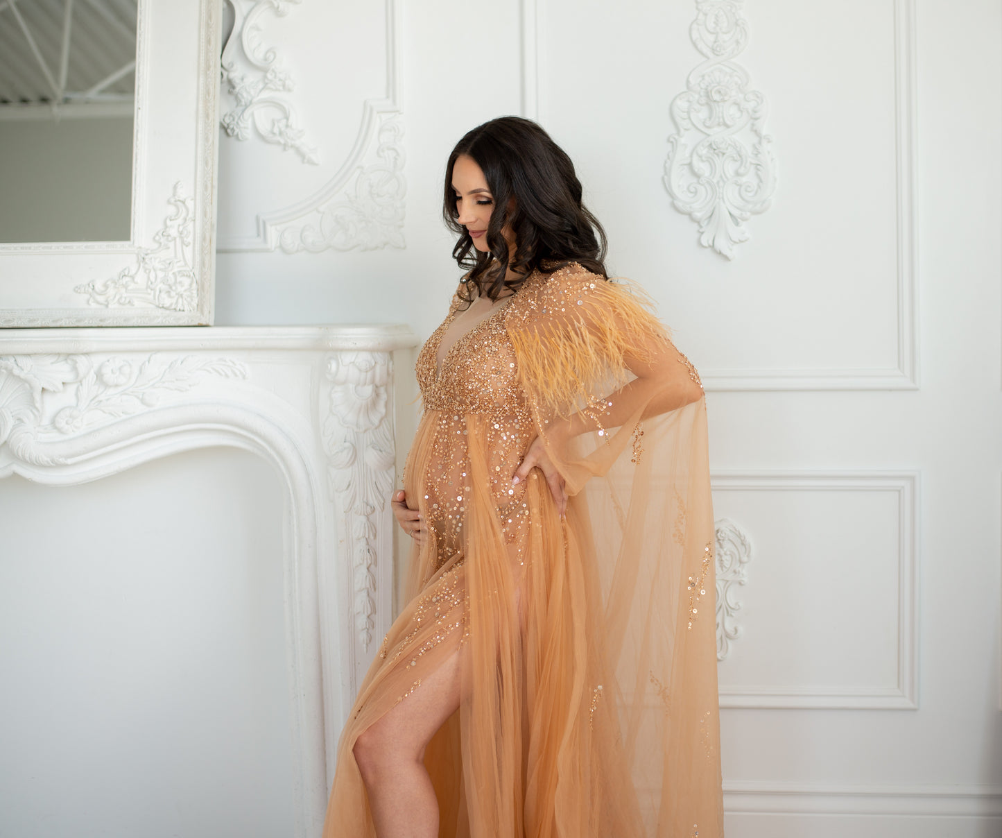 Apricot Goddess Gown